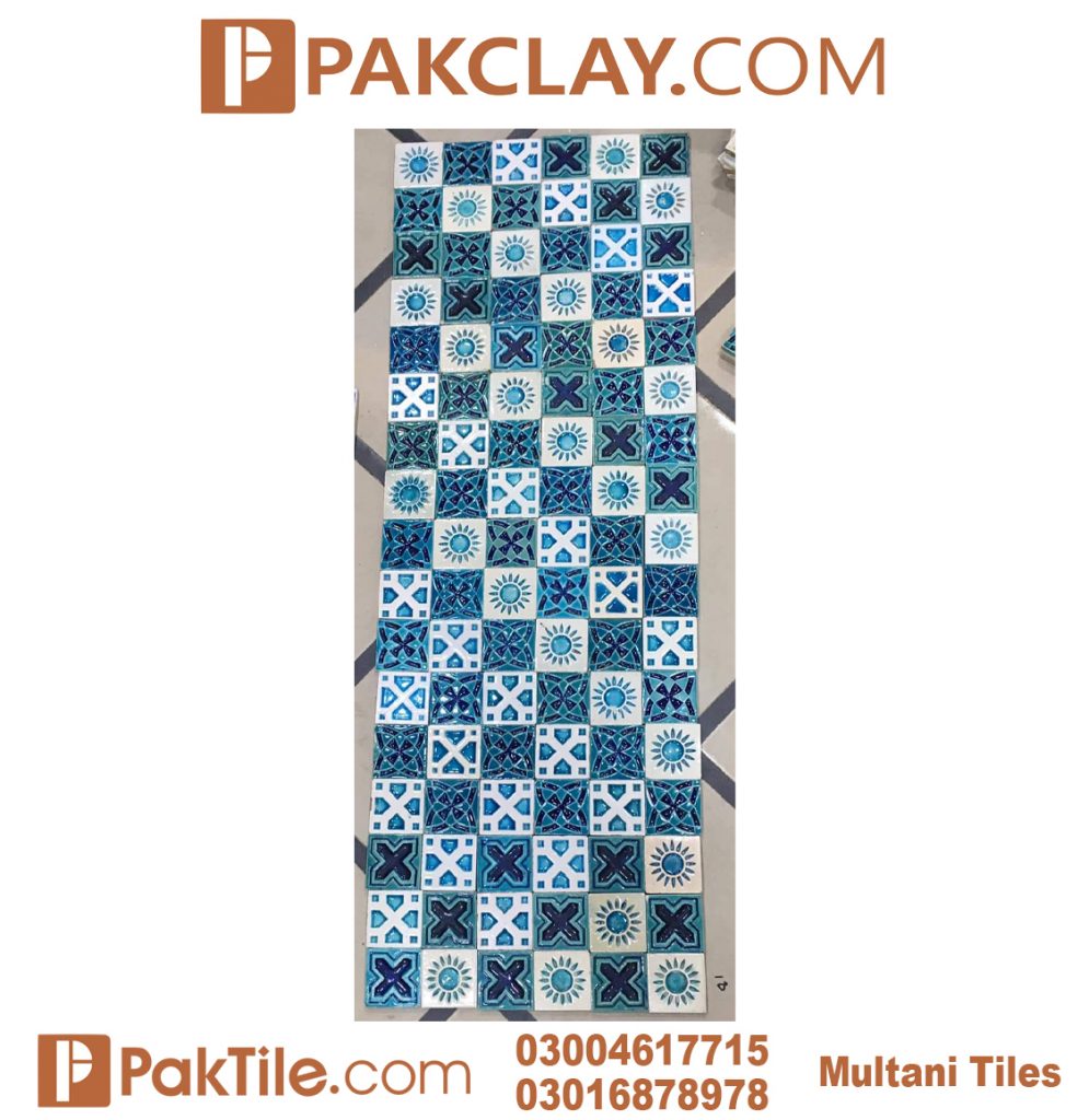 Pak Clay Blue Multani Tiles in Lahore