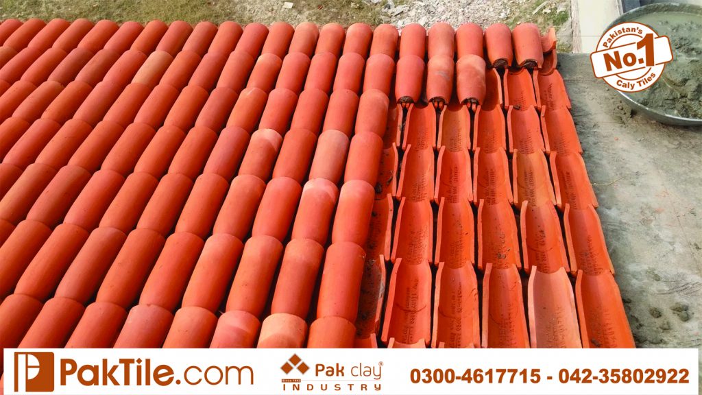 No 1 high quality factory price‎ buy shop online plastic marble look natural red brick ceramic barrel double roof shigles khaprail tiles terracotta material images Lahore Karachi Kpk