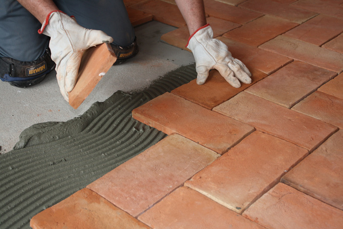 Red Clay Tiles Installation in Pakistan Terracotta Floor Tiles How to Lay Floor Tiles.