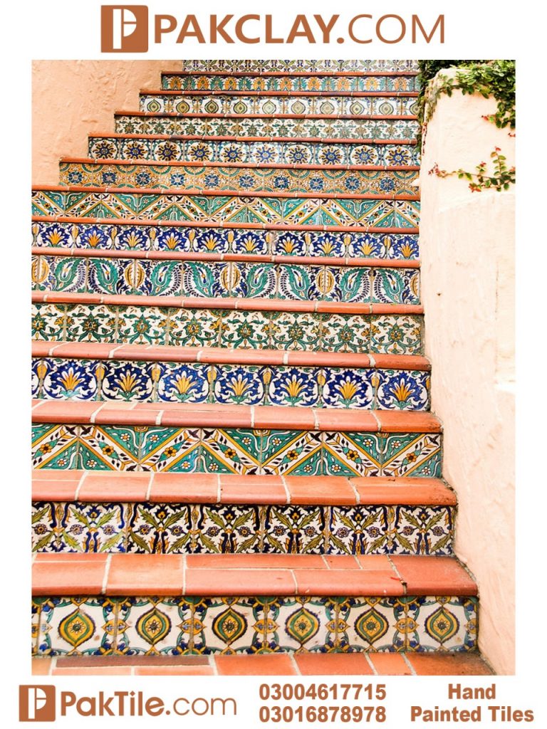 09 Stair Hand Painted Tiles