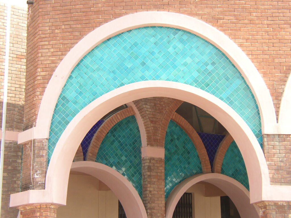 29 Exterior Wall Glazed Ceramic Mosaic Multani Tiles Design in Pakistan