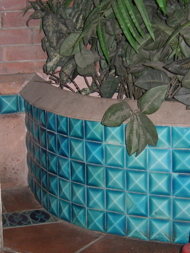 30 Garden Wall Glazed Ceramic Mosaic Blue Multani Tiles Design in Pakistan