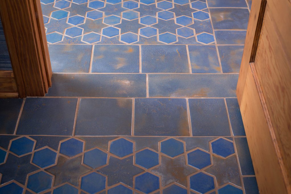 6 Color Glazed Blue Multani Tiles For Indoor Floors