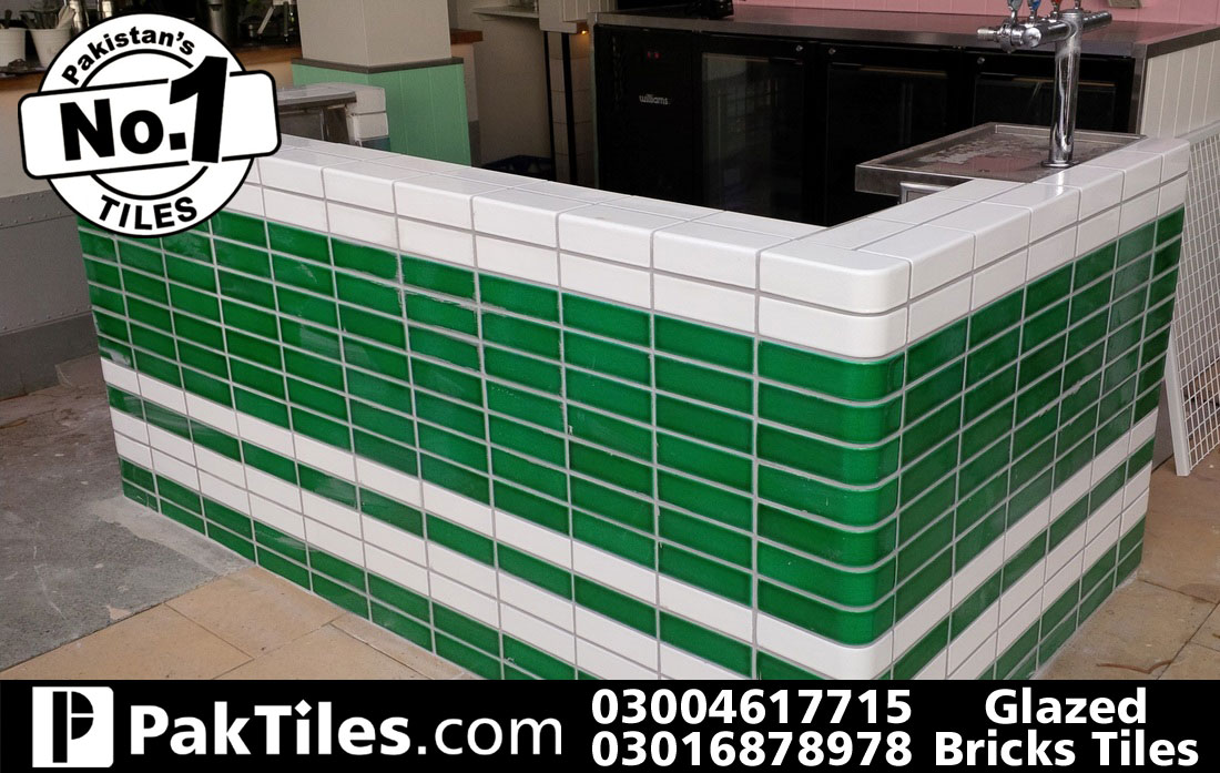 Glazed bricks wall tiles design