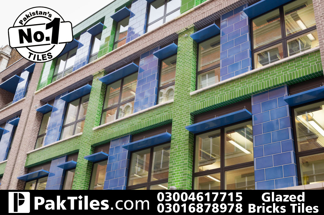 Glazed brick wall tiles design