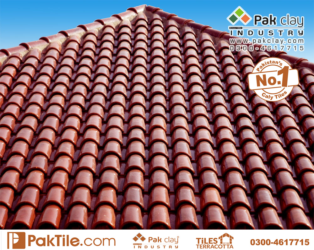 Pak Clay Industry Glazed Khaprail Tiles Spanish Roof Tiles 9 Roofing Materials Images.