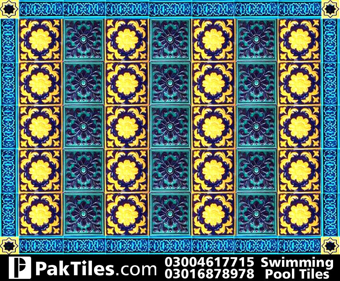 Swimming pool tiles design