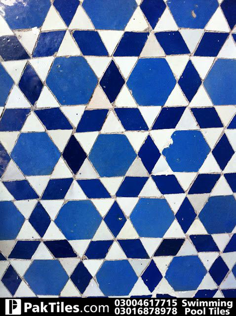 Swimming pool tiles pattern