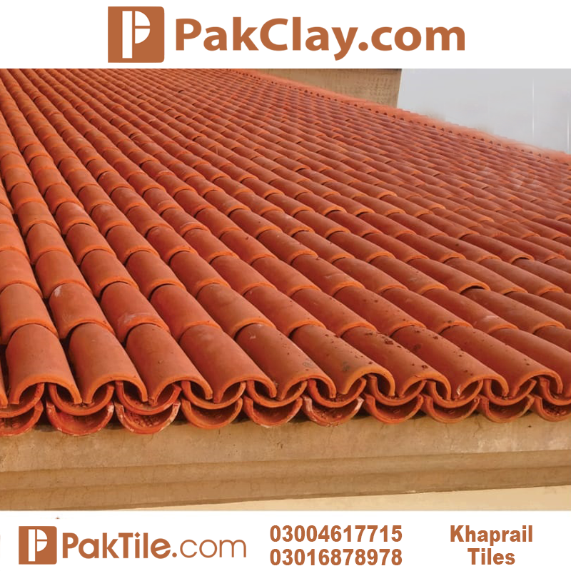 6 Natural Red Khaprail Tiles in Gwadar