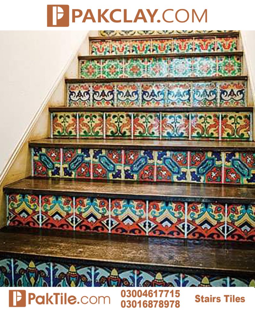 6 Blue Multani Staircase Tiles Shop Online in Islamabad