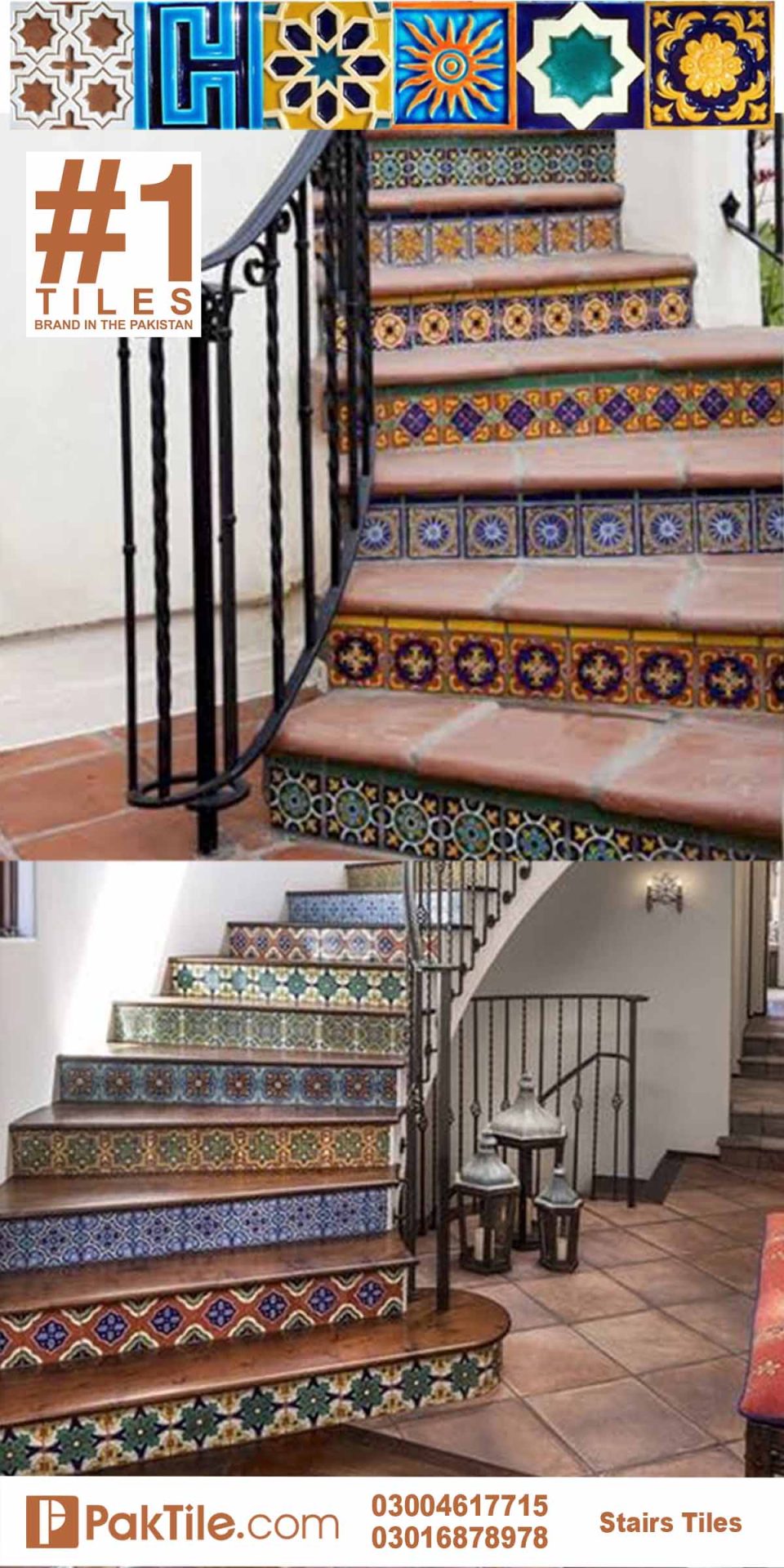 Mosaic Stair Tiles in Islamabad