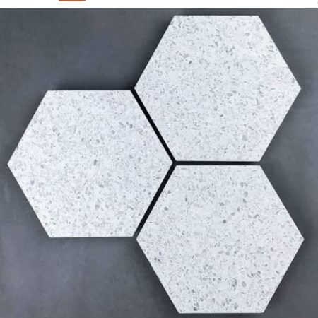 White Colour Terrazzo Flooring Tiles in Pakistan
