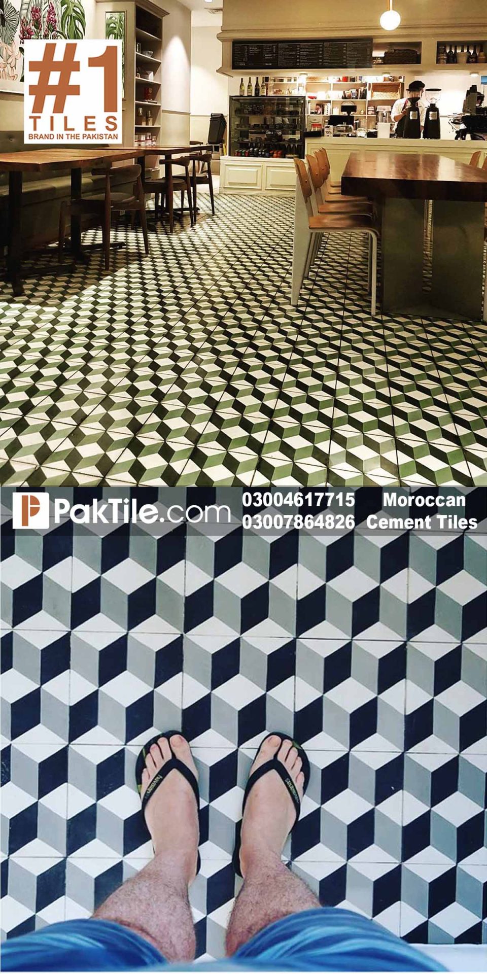 Pak Clay Cement Pattern Tiles Design in Pakistan