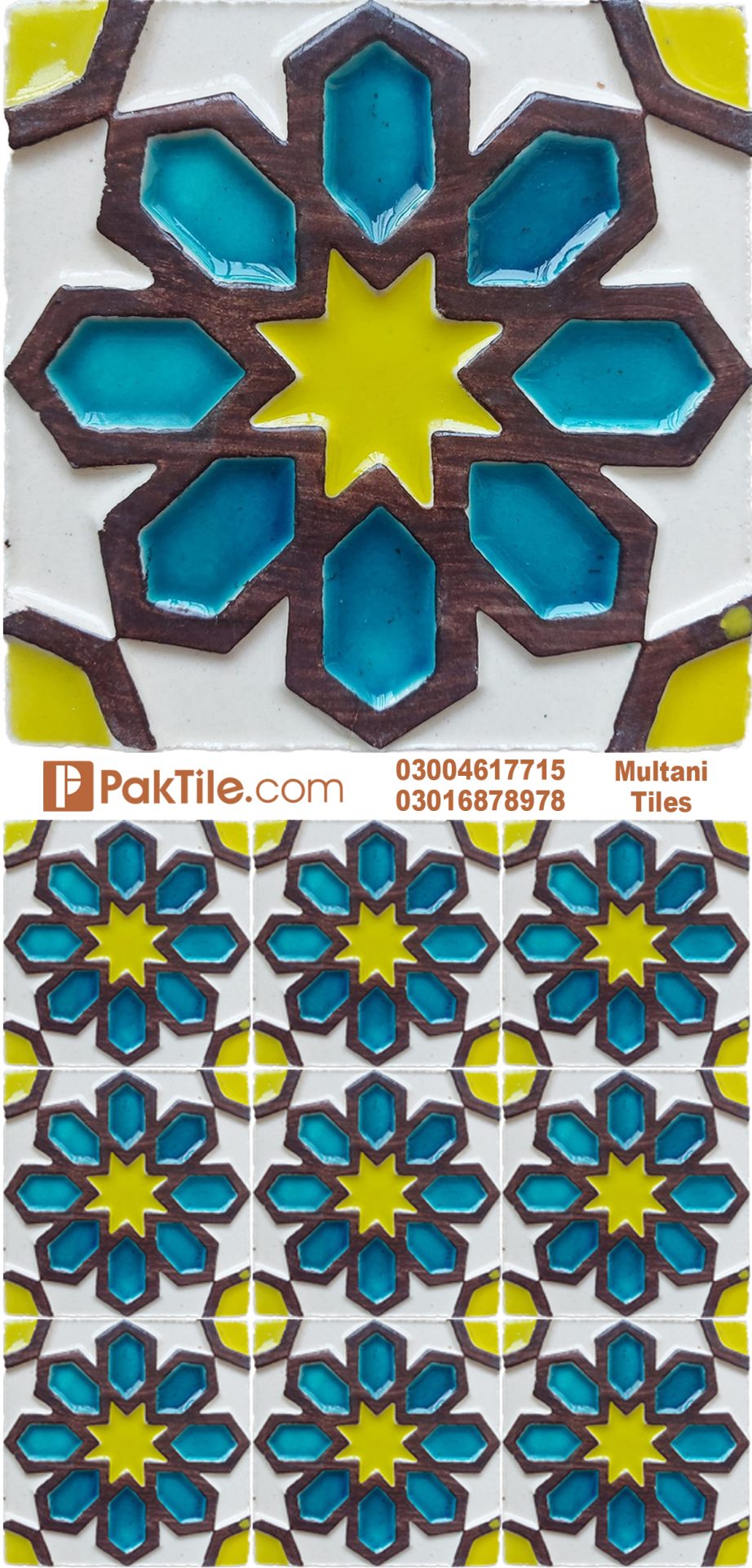 5 Pak Clay Multani Tiles Online Shop