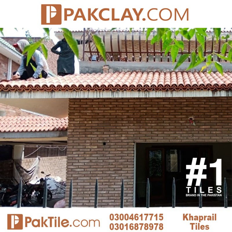 Fixing khaprail tiles in Lahore