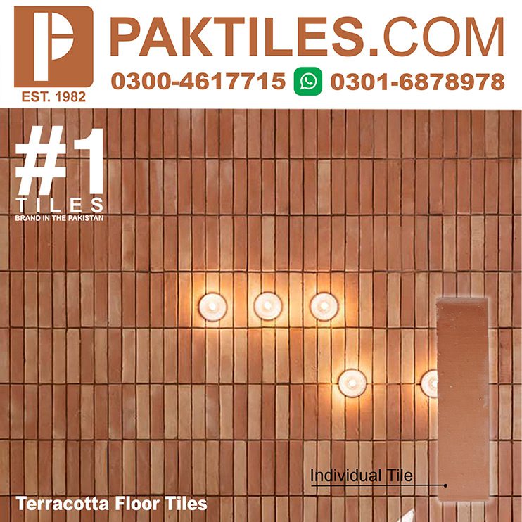 1 Natural Red Bricks Wall Gutka Tiles In Nawabshah