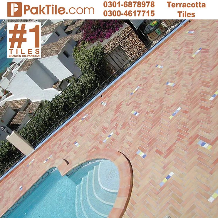 Red Bricks Outdoor Floor Gutka Tiles Design In Sukkur Pakistan